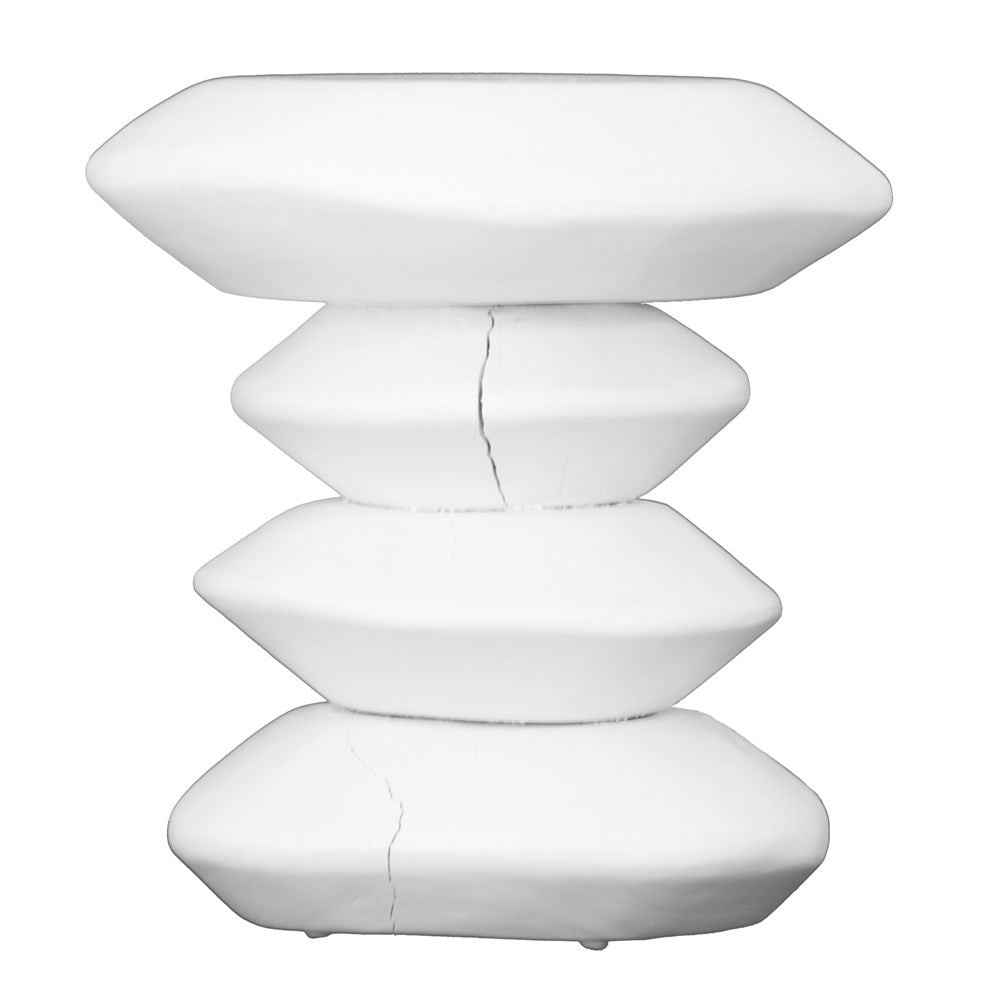 Stacks Stool White Uniqwa Collections