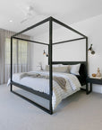 Strand Pedestal Bedside | Black Uniqwa Collections