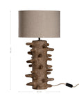 Sula Table Lamp | Lamp Sculptural Composite | Dark Roast