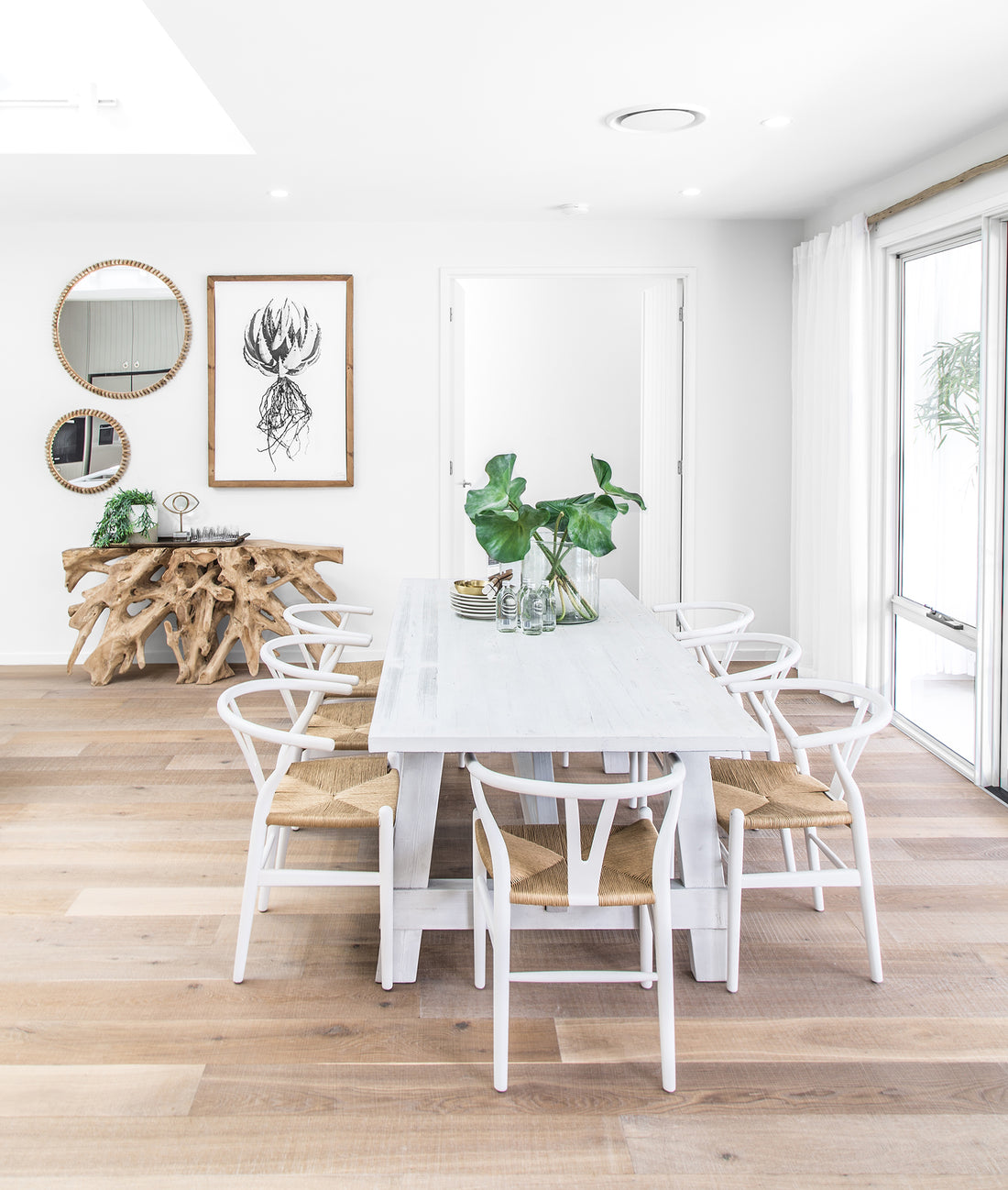 Teak Root Console Table