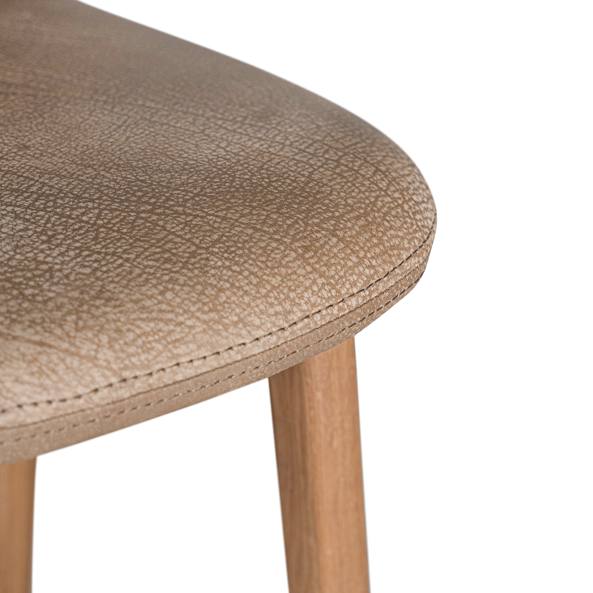 Trulli Barchair | Aniline Leather | Enoki Brown