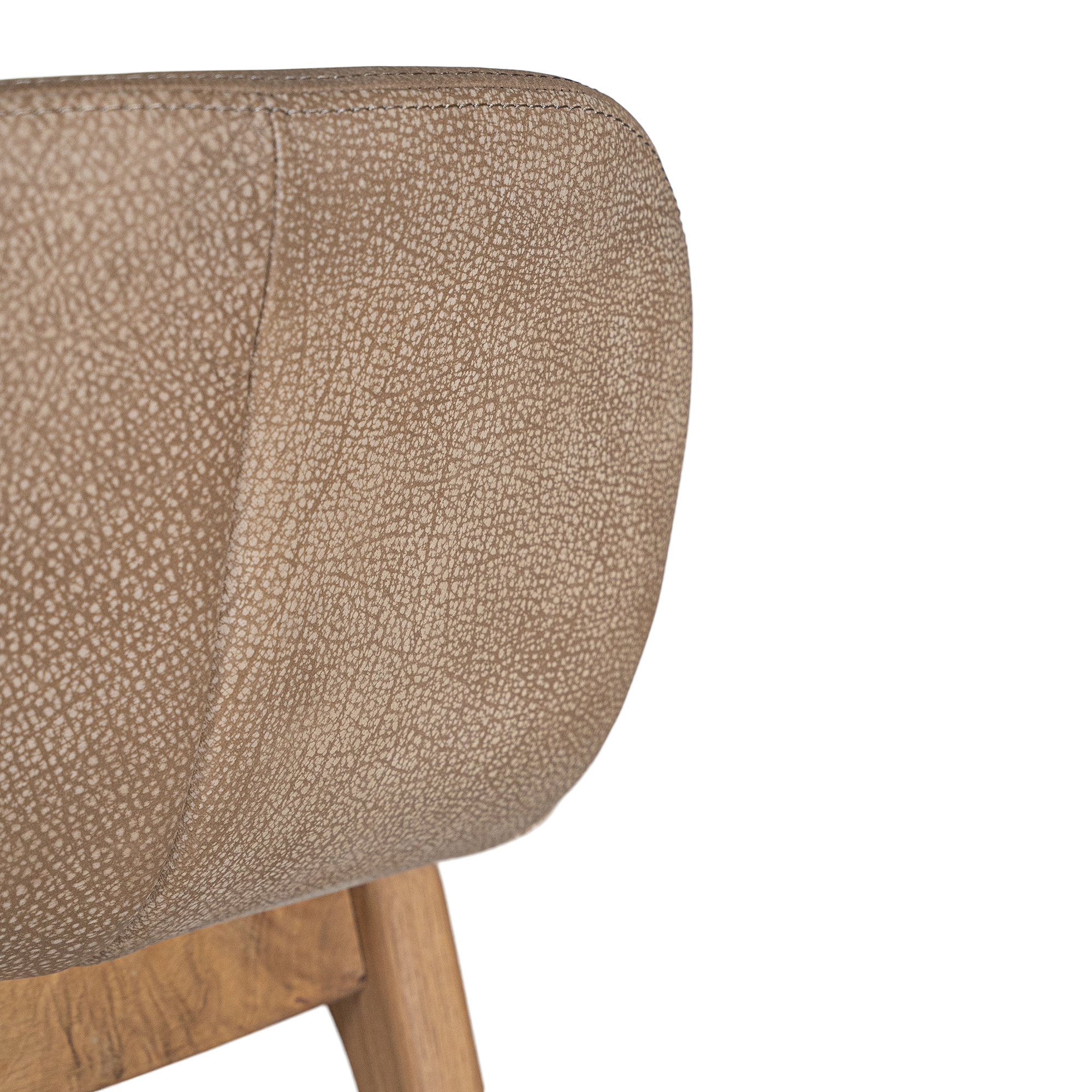 Trulli Barchair | Aniline Leather | Enoki Brown