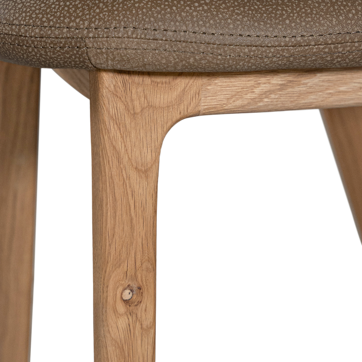 Trulli Dining Chair | Buffalo Leather | Mushroom Brown