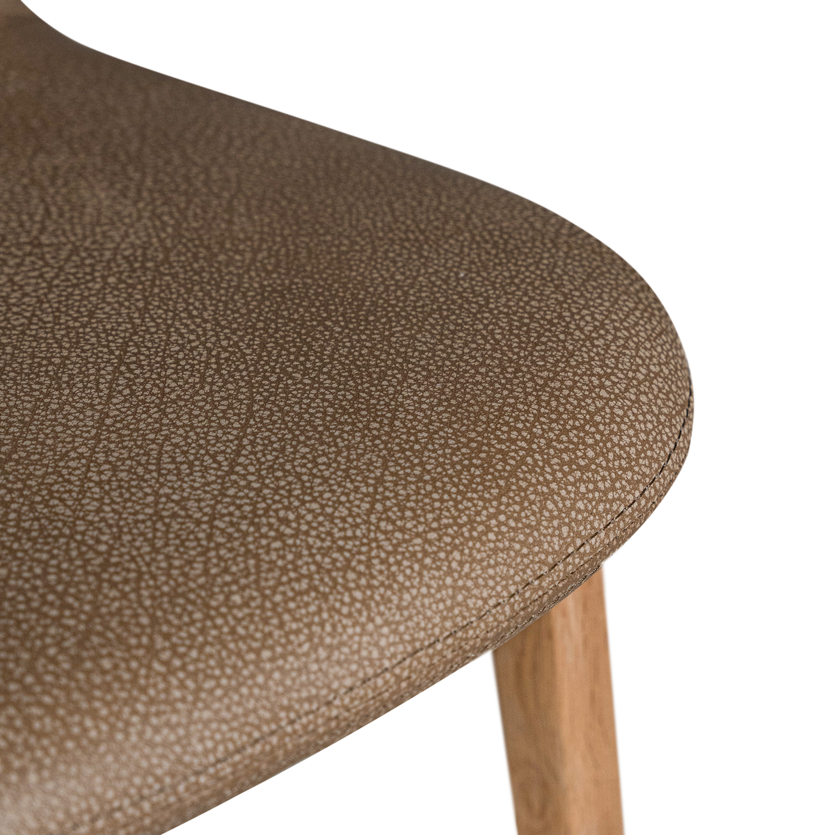 Trulli Dining Chair | Buffalo Leather | Mushroom Brown