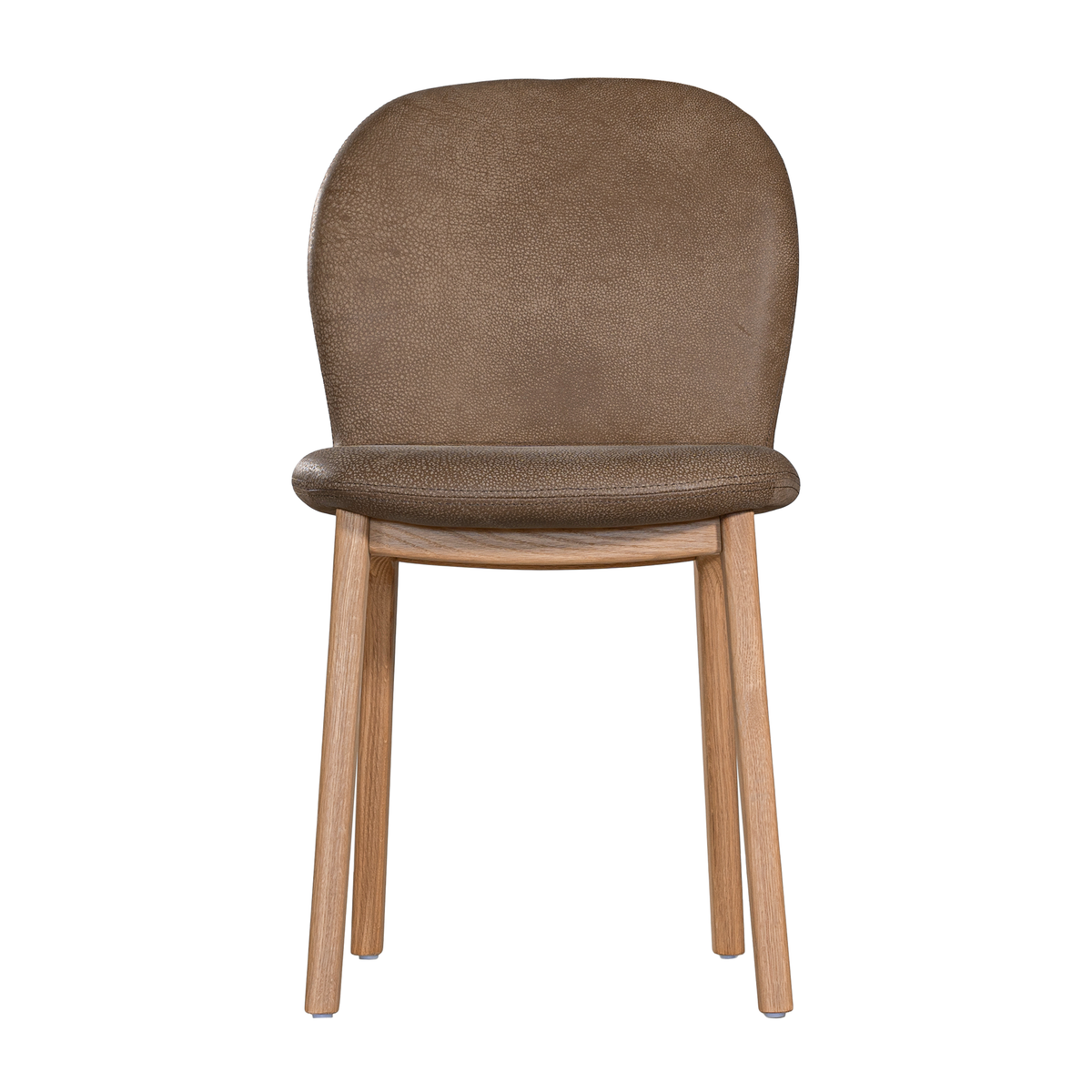 Trulli Dining Chair | Buffalo Leather | Mushroom Brown