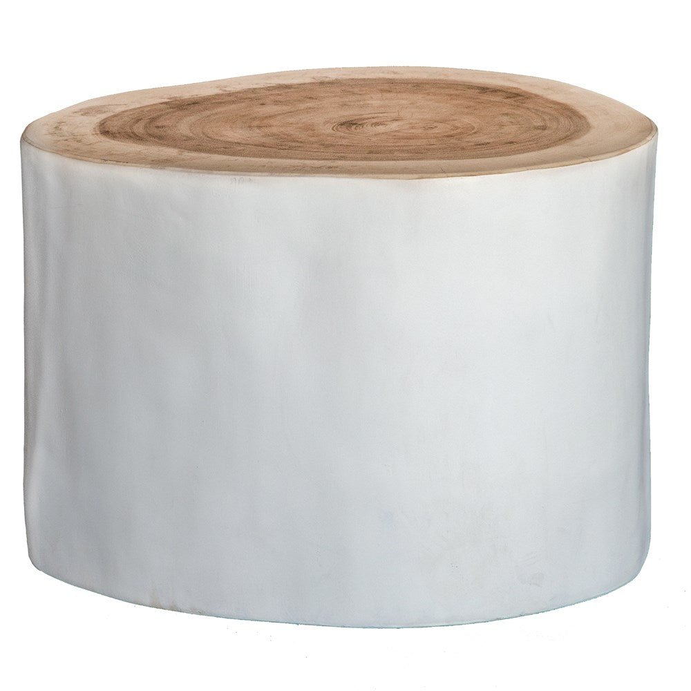 Trunk Side Table White Uniqwa Collections