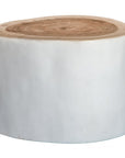 Trunk Side Table White Uniqwa Collections