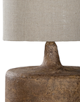 Zaya Sculptural Composite Table Lamp | Dark Roast