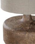 Zaya Sculptural Composite Table Lamp | Dark Roast