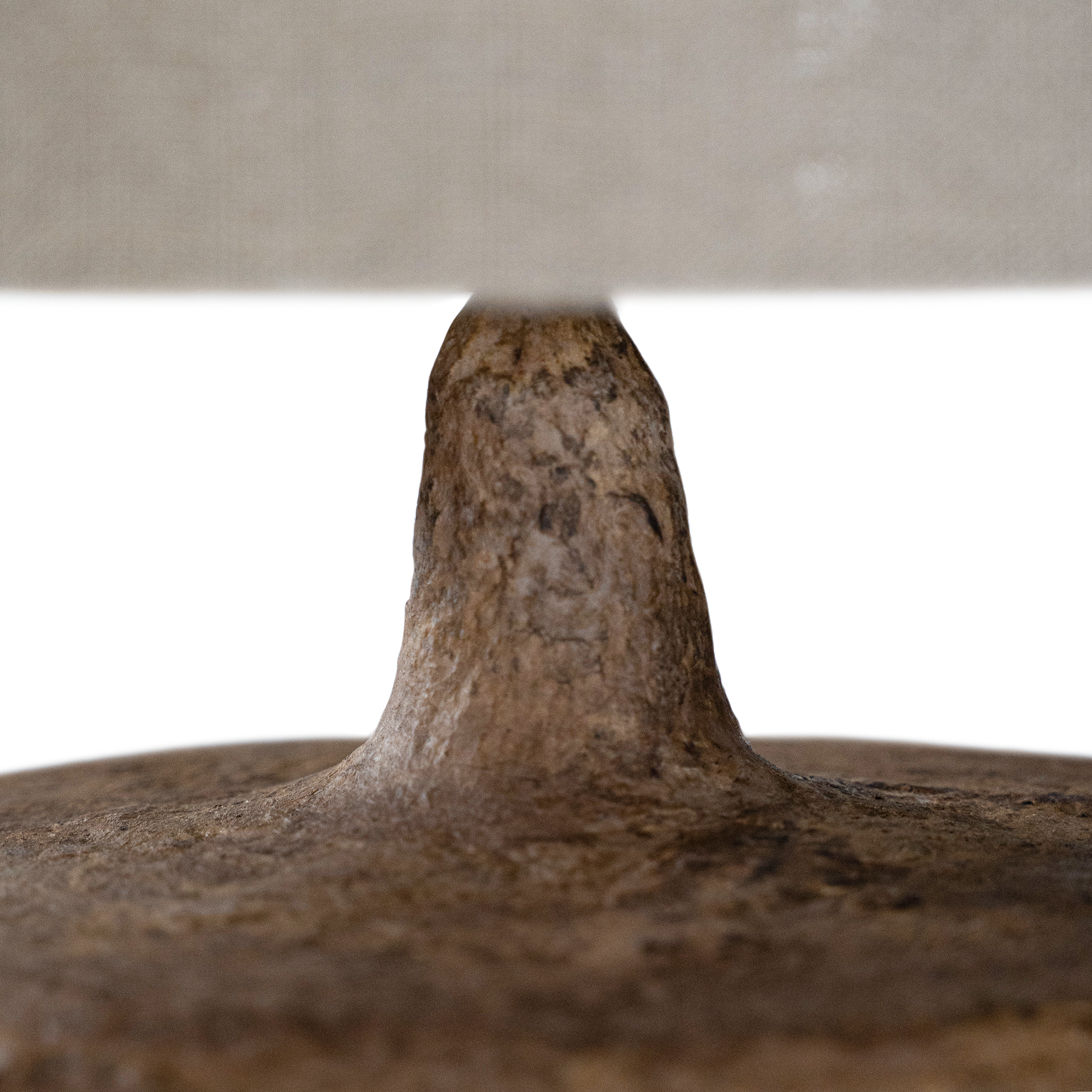 Zaya Sculptural Composite Table Lamp | Dark Roast