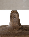 Zaya Sculptural Composite Table Lamp | Dark Roast