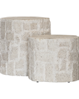 Boba Fossil Stone Side Table | Natural