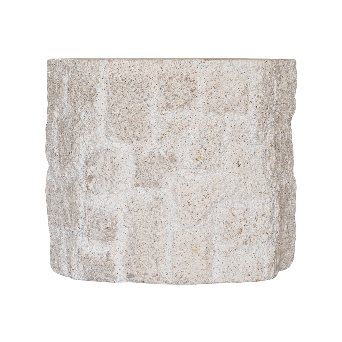 Boba Fossil Stone Side Table | Low | Natural