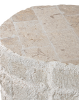 Boba Fossil Stone Side Table | Low | Natural