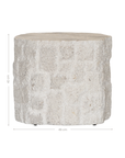 Boba Fossil Stone Side Table | Natural