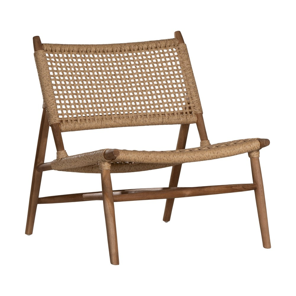 Handcrafted Breezes Chair in sustainable teak with a minimalist design, ideal for luxury living rooms.