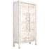 Bulu Tall Cabinet handcrafted from reclaimed Chinese timber with a vintage white finish and statement double doors.