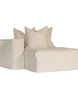Hendrix Modular Sofa | Replacement Slipcover | Classic Stitching Sand Chaise Left Hand Arm Uniqwa Collections