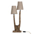 Kira Table Lamp| Sculptural Composite | Dark Roast Uniqwa Collections
