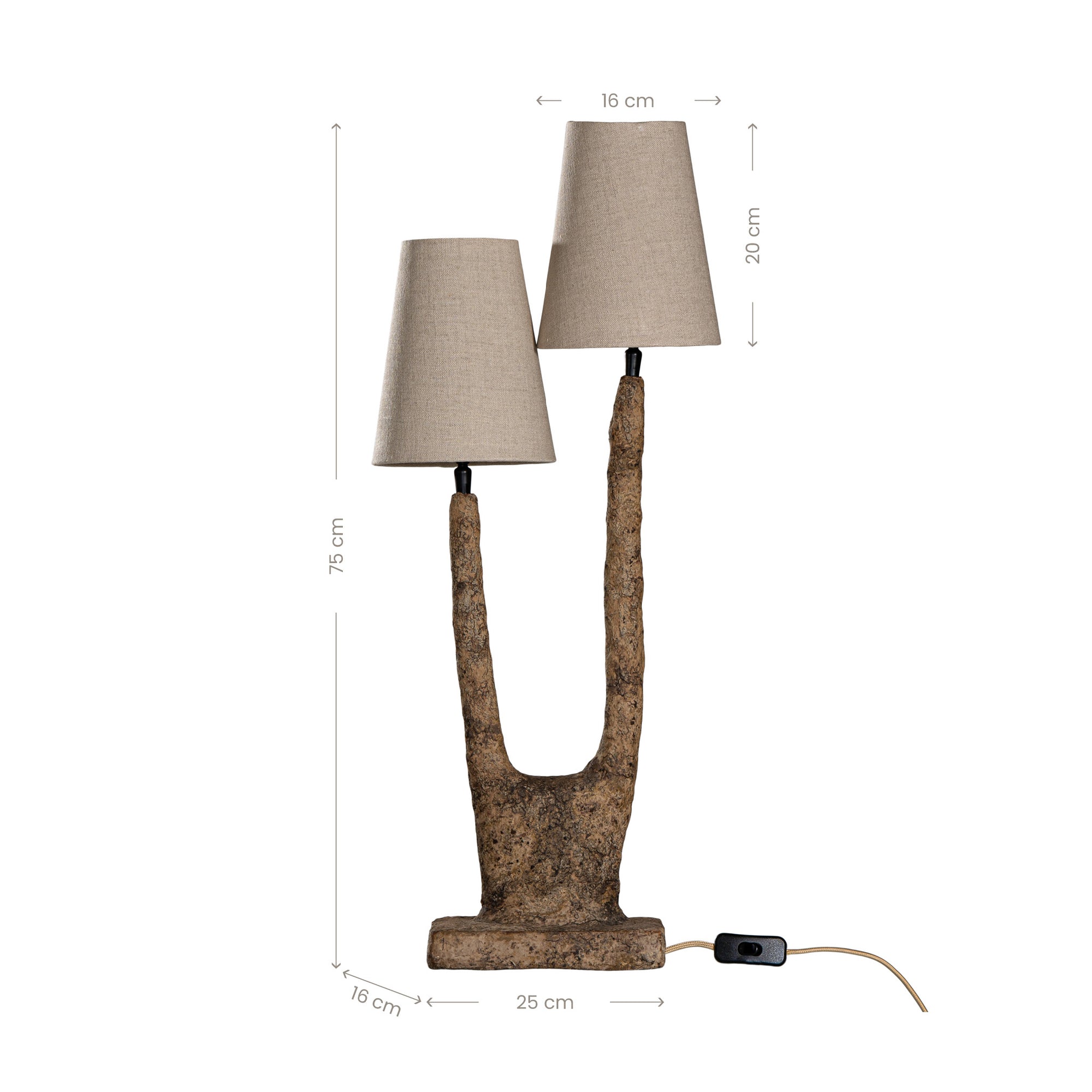 Kira Table Lamp | Dark Roast Uniqwa Collections