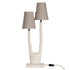 Kira Table Lamp | Sculptural Composite| Light Roast Uniqwa Collections