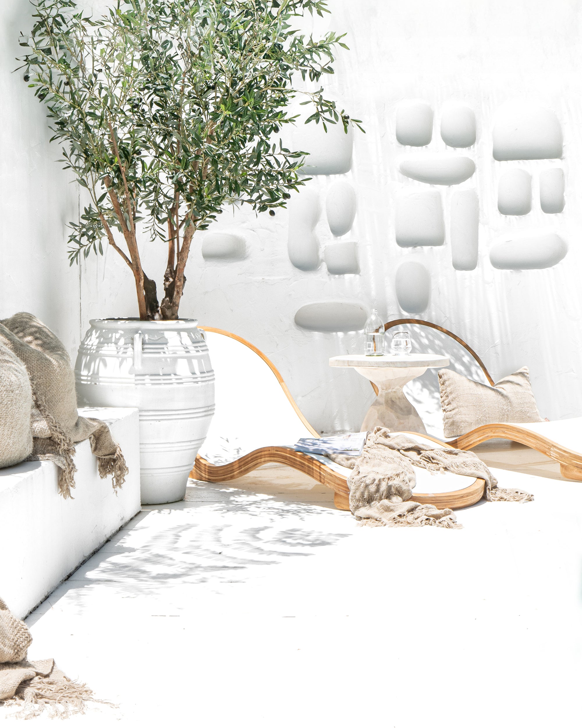 Mykonos Curved Sun Lounger Uniqwa Collections