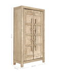 Bulu Tall Elm Cabinet | Drift Uniqwa Collections