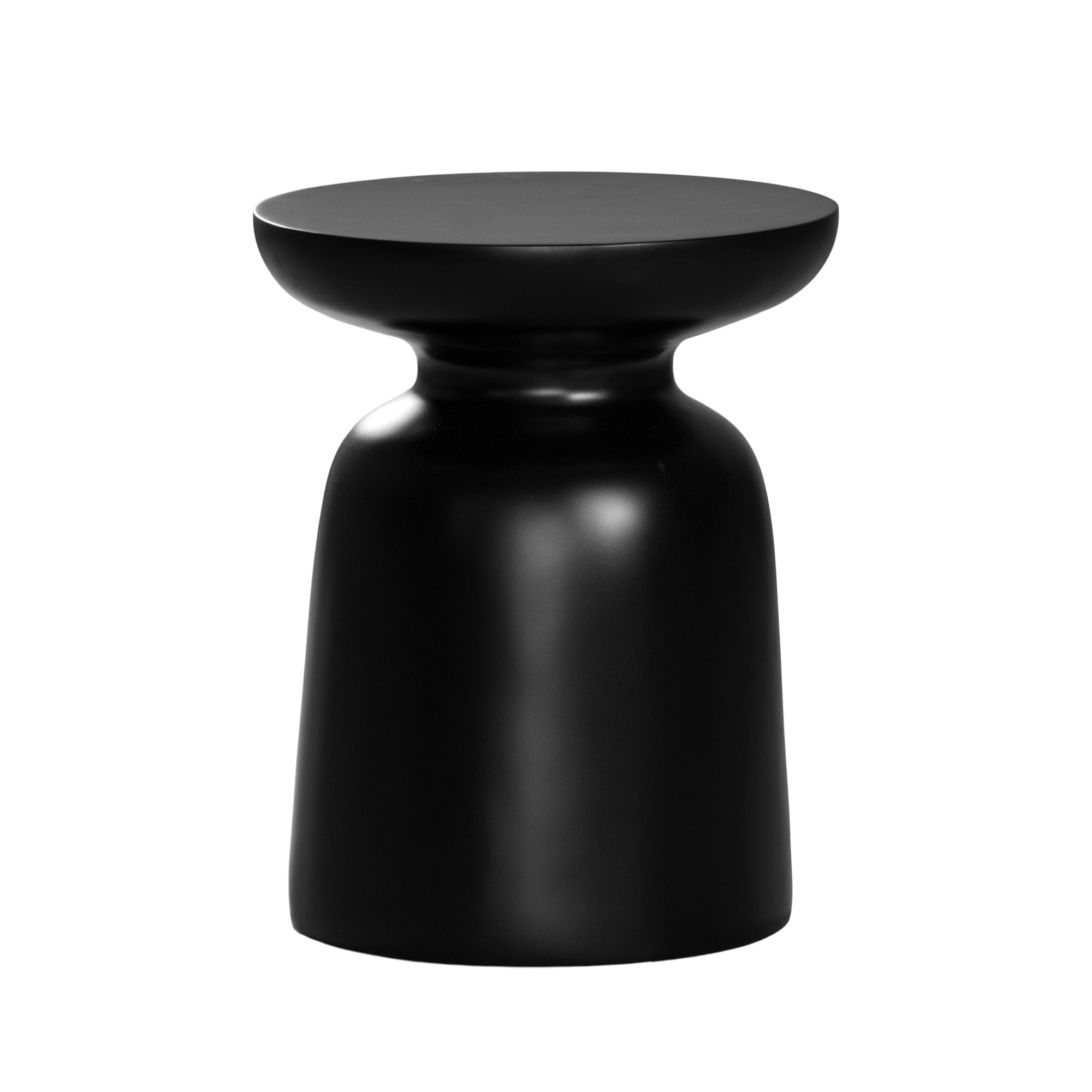 Akoni Side Table | Small | Resin Black Uniqwa Collections