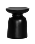 Akoni Side Table | Small | Resin Black Uniqwa Collections
