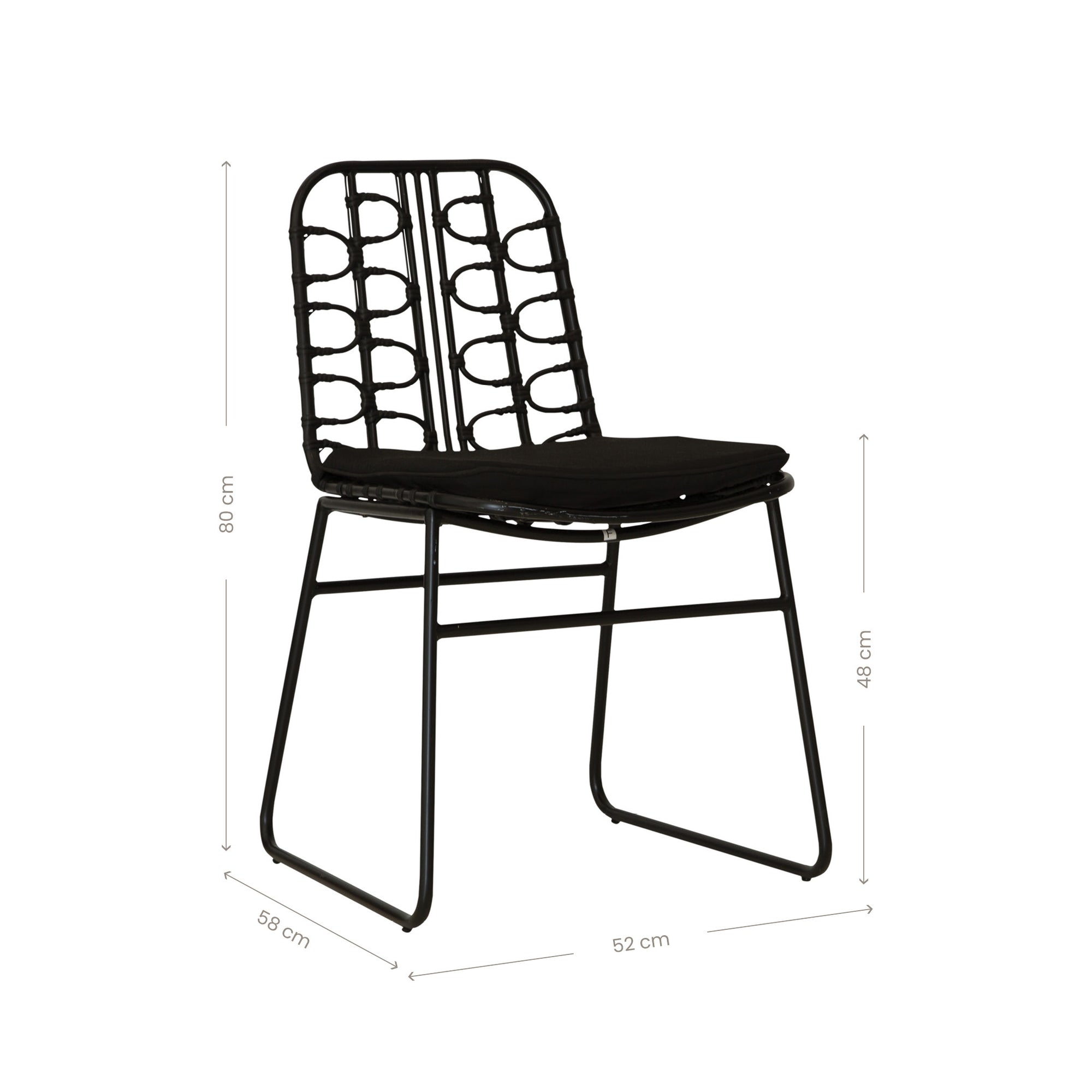 Amanzi Dining Chair | Black Designed by Charl van Heerden