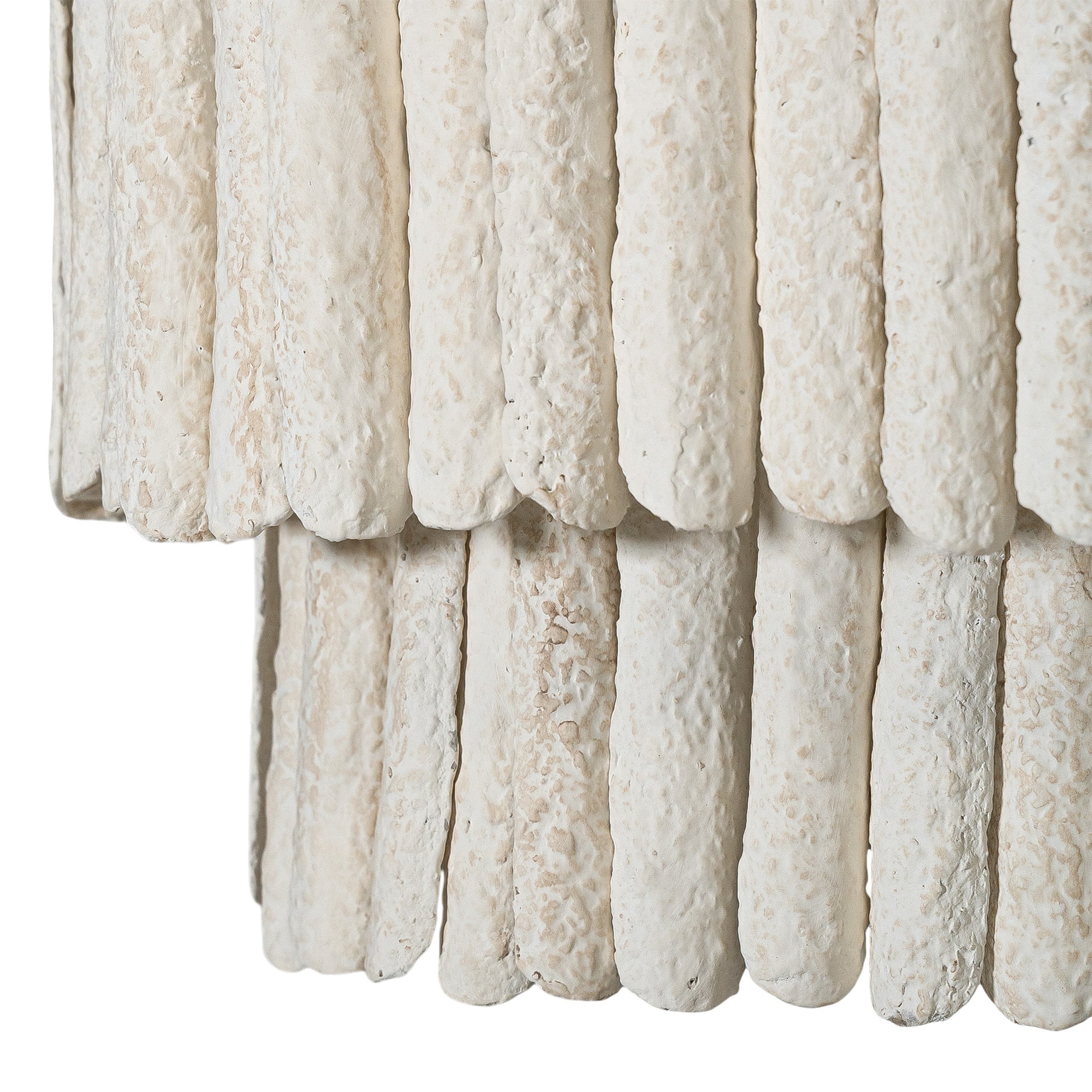 Amma Papier-Mâché Chandelier | Long | Light Roast Uniqwa Collections