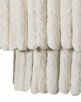 Amma Papier-Mâché Chandelier | Long | Light Roast Uniqwa Collections