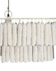Amma Papier-Mâché Chandelier | Long | Light Roast Uniqwa Collections