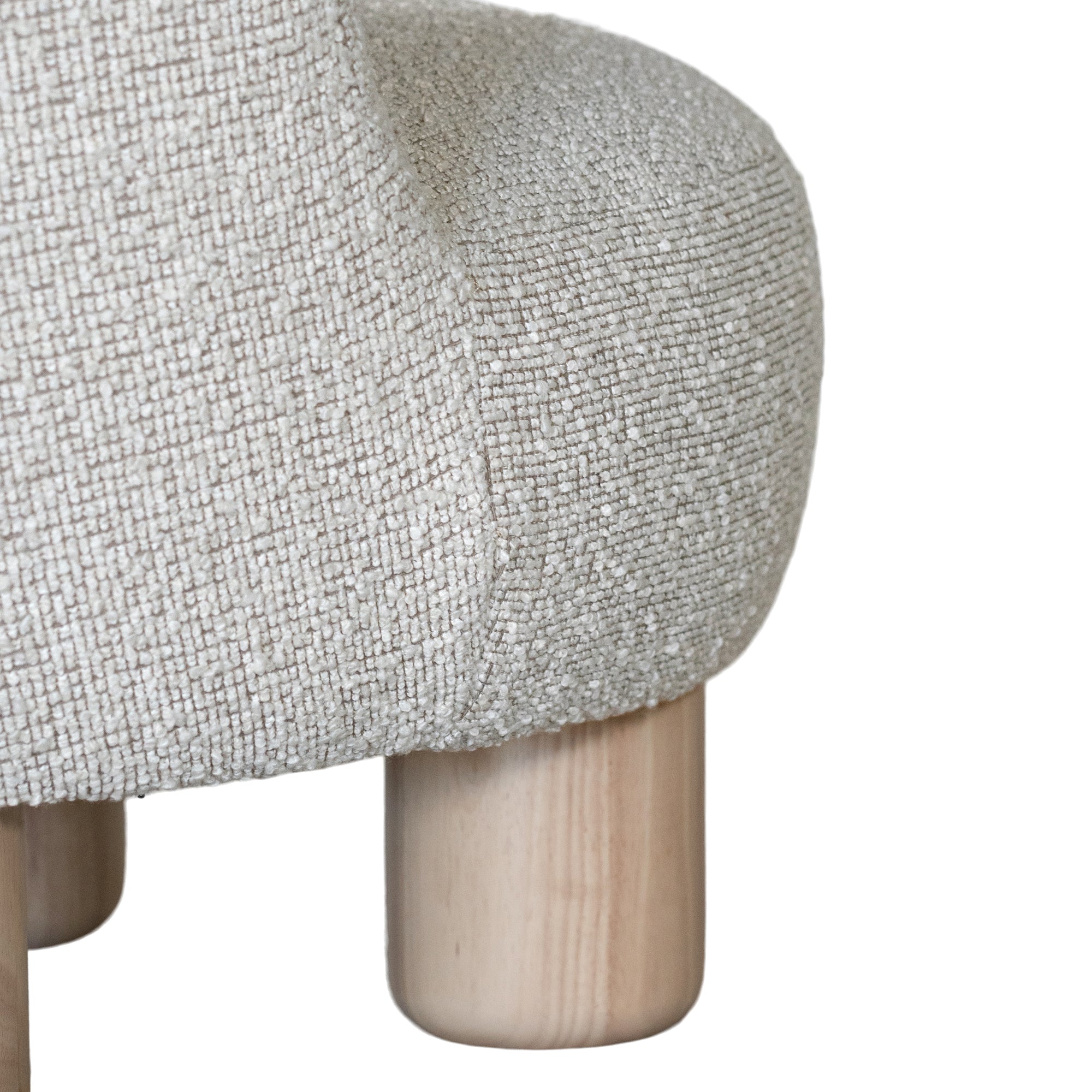 Antigua Occasional Chair | Boucle Alabaster Uniqwa Collections