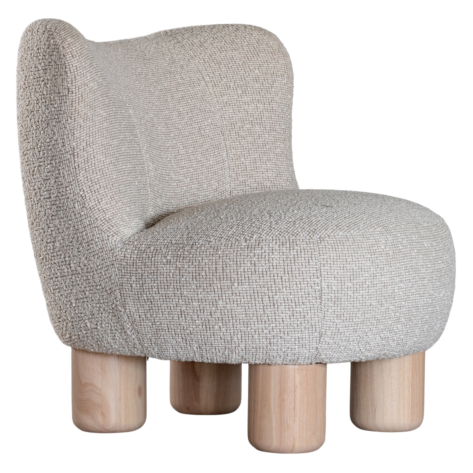 Antigua Occasional Chair | Boucle Alabaster Uniqwa Collections