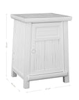 Bamboo Bedside Set | White Designed by Charl van Heerden