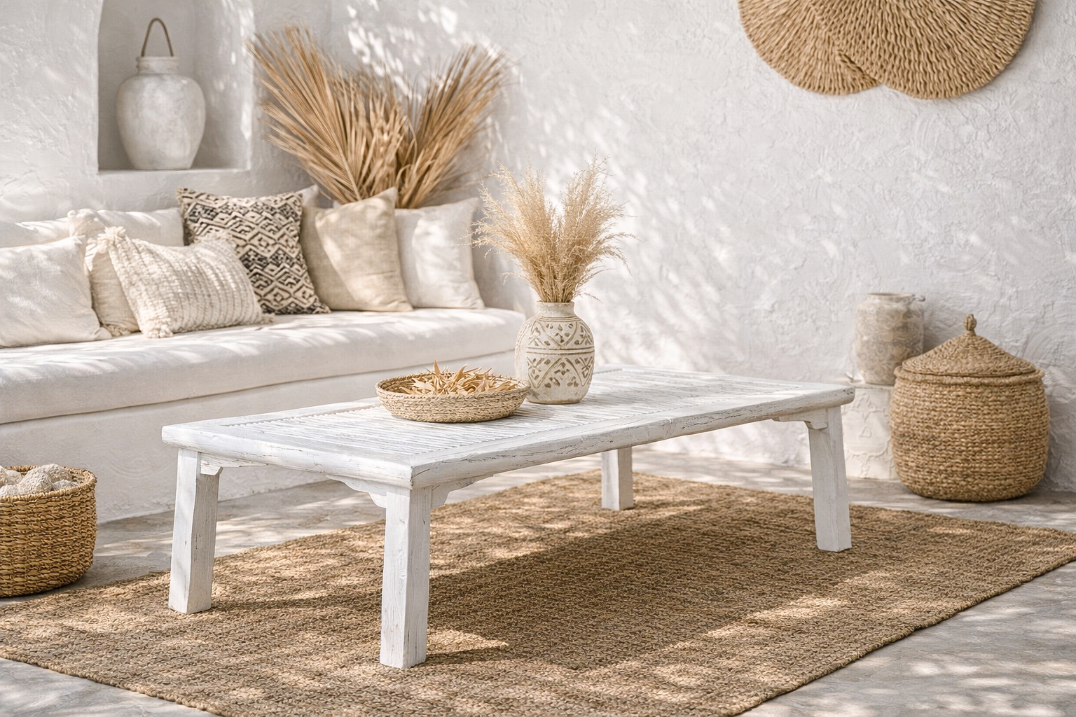 Bamboo Coffee Table | White Designed by Charl van Heerden