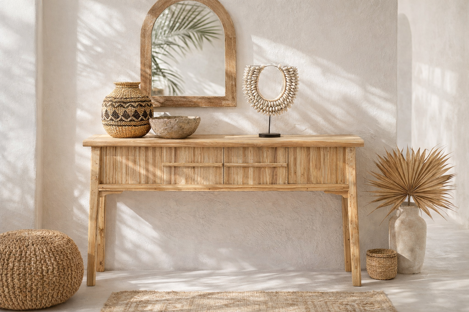 Bamboo Console Table | Blonde Designed by Charl van Heerden