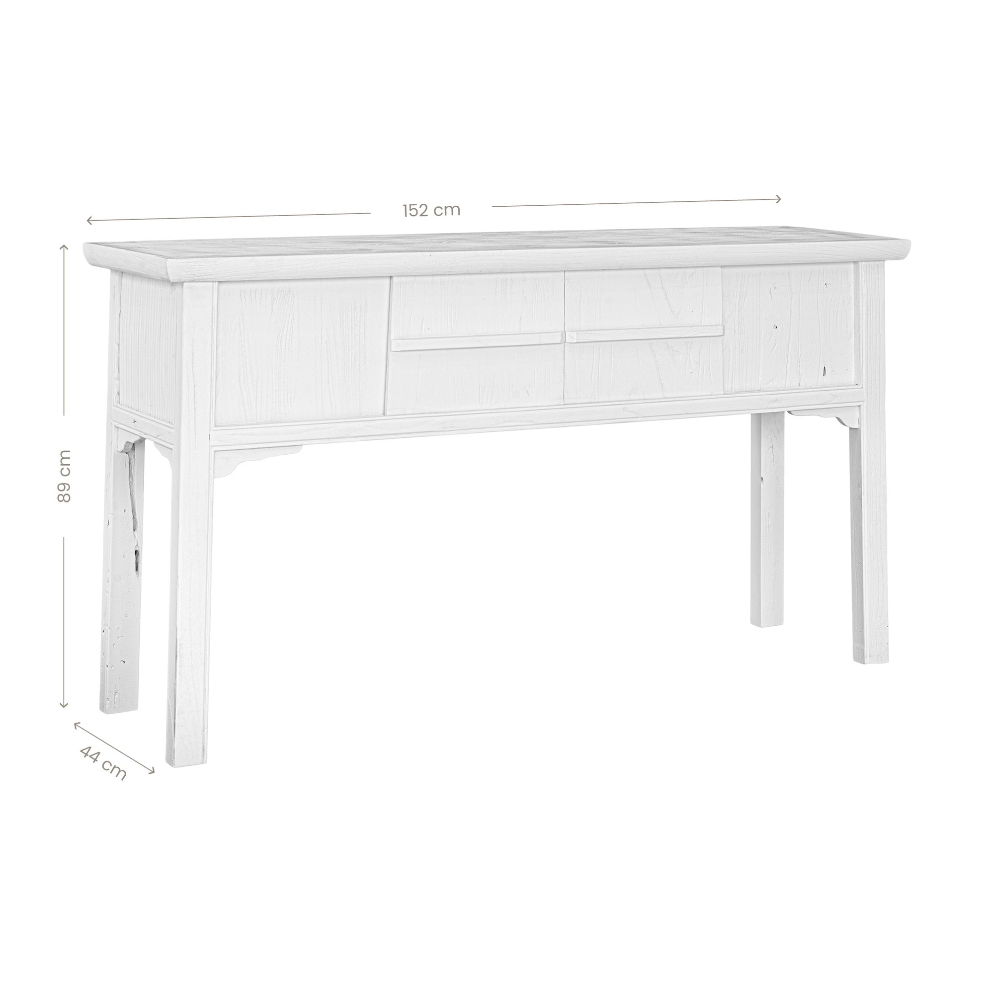 Bamboo Console Table | White Designed by Charl van Heerden