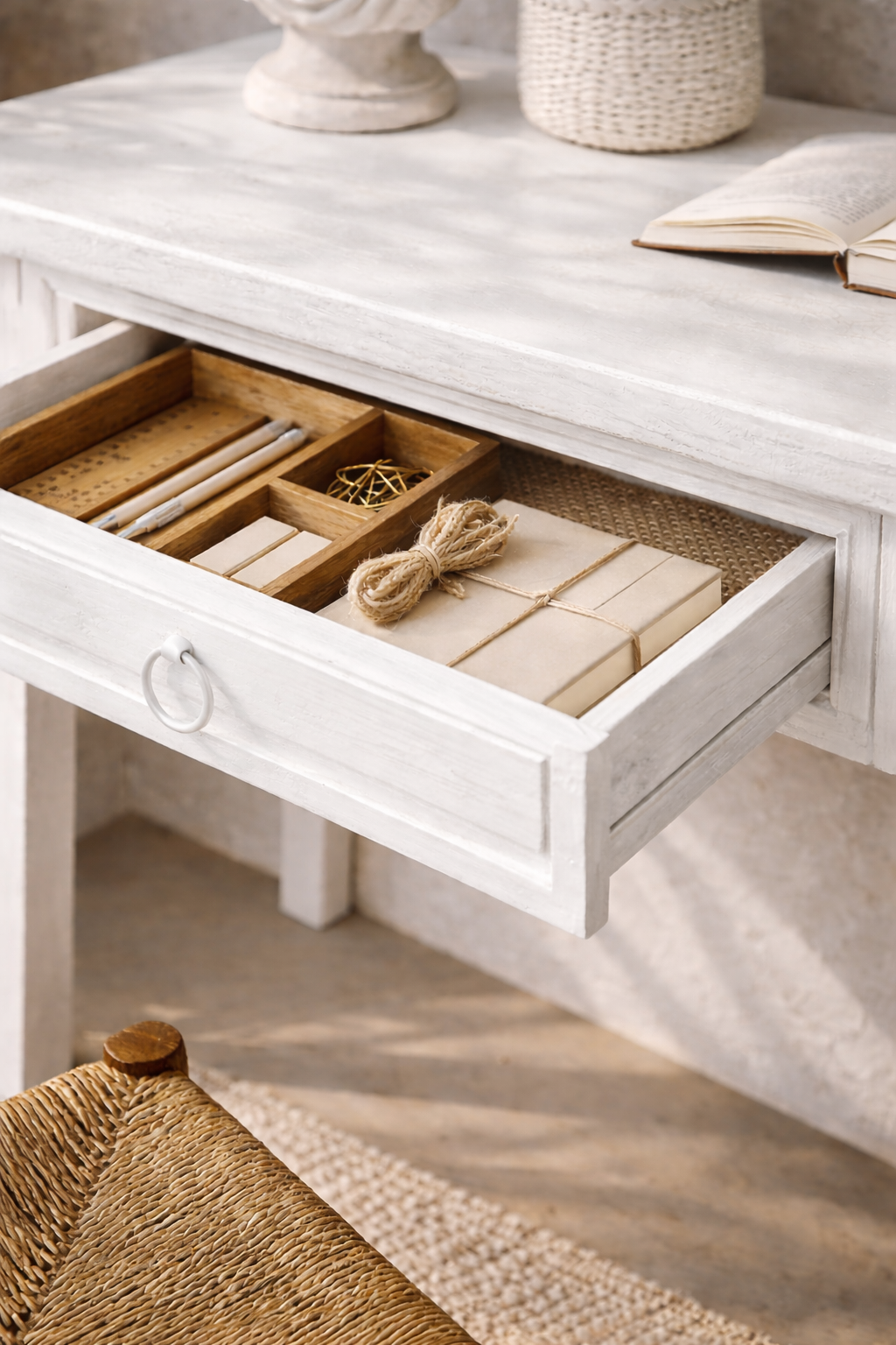 Bamboo Desk | White Designed by Charl van Heerden