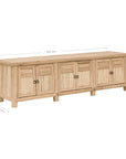 Bamboo Entertainment Unit | Six Door | Blonde Designed by Charl van Heerden