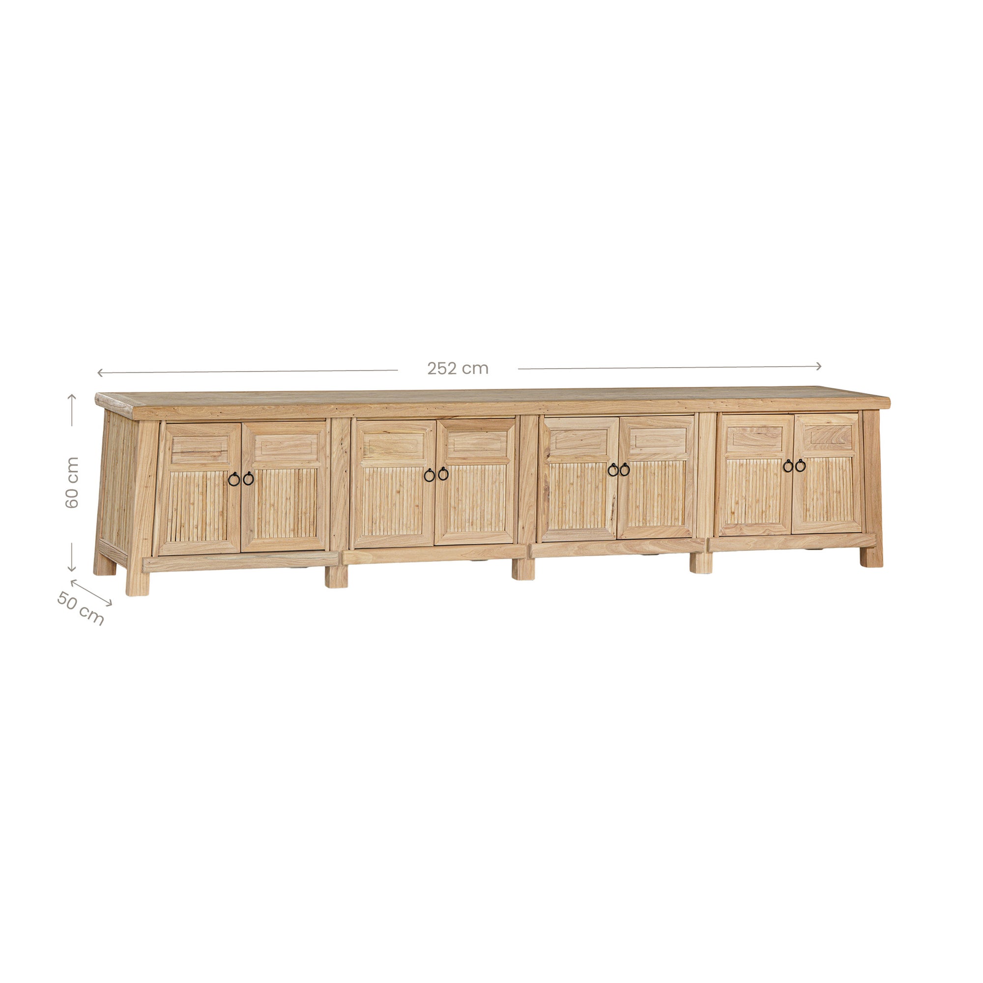 Bamboo Entertainment Unit | Eight Door | Blonde Designed by Charl van Heerden