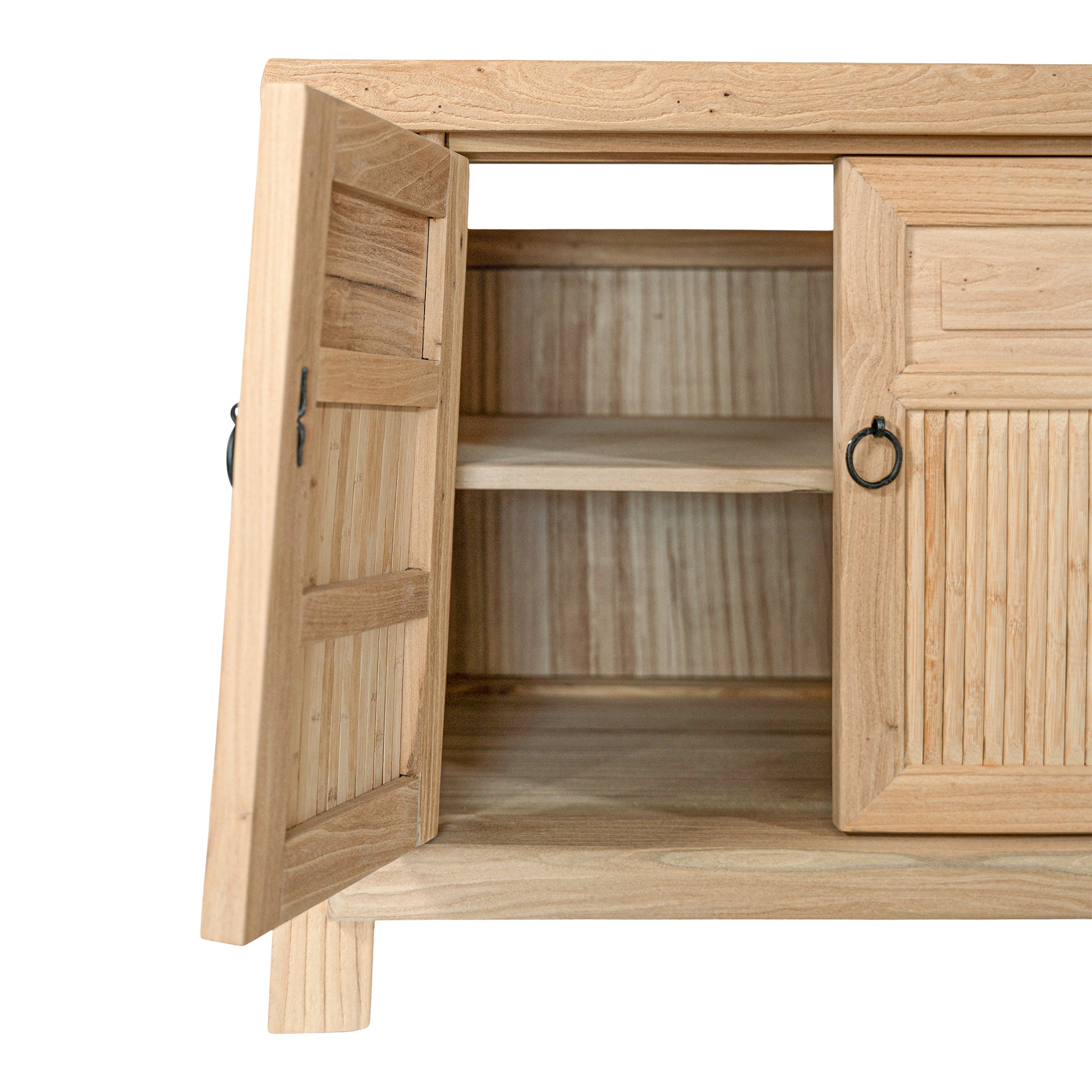 Bamboo Entertainment Unit | Eight Door | Blonde Designed by Charl van Heerden