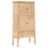 Bamboo Tall Cabinet | White Blonde Uniqwa Collections
