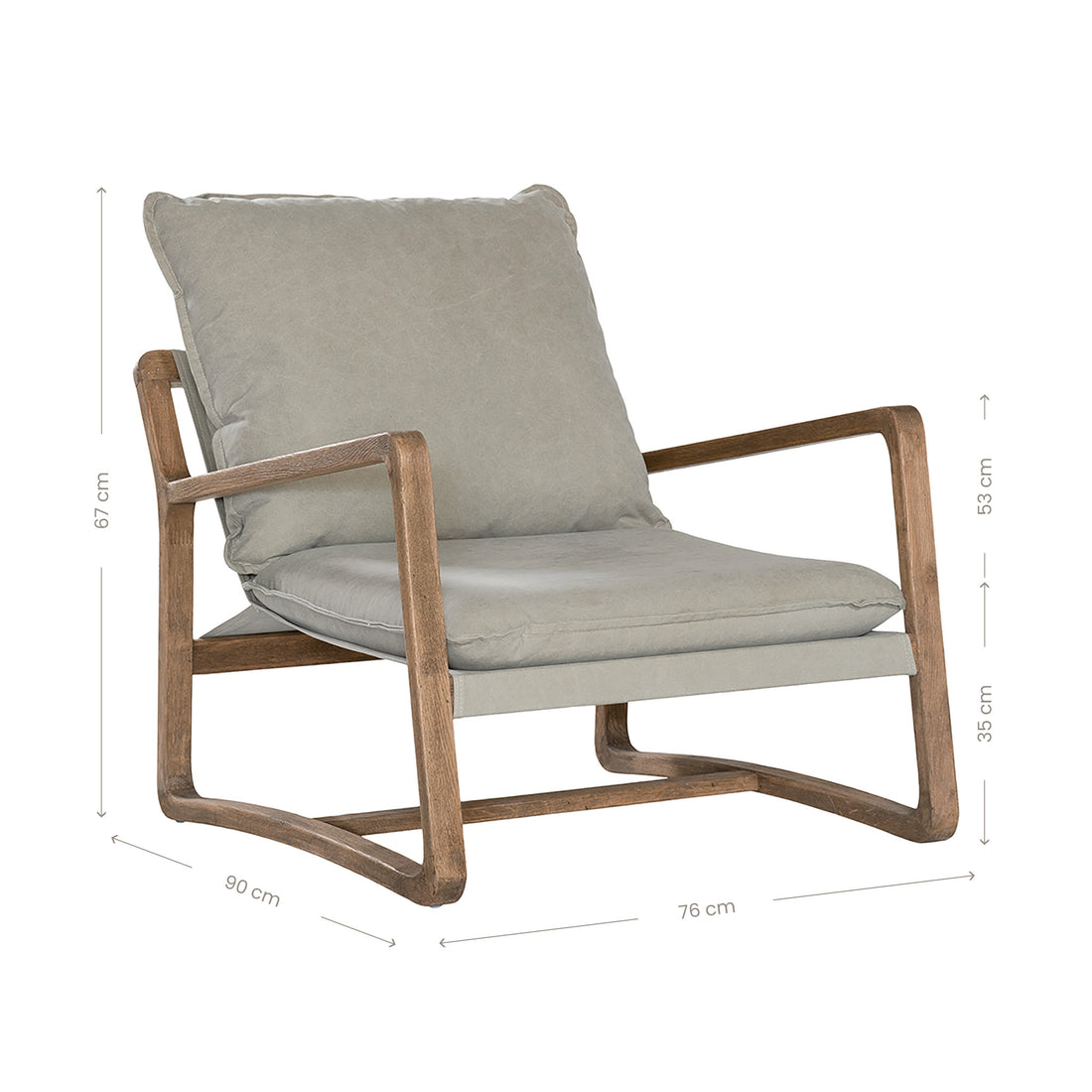 Barbuda Occasional Chair | Fog Uniqwa Collections