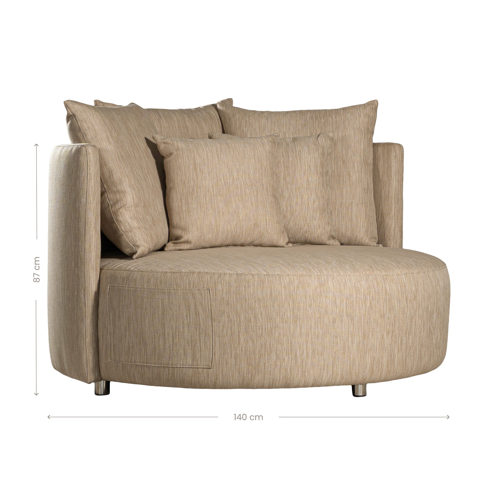Bonza Bay Outdoor Lounger | Latte Uniqwa Collections