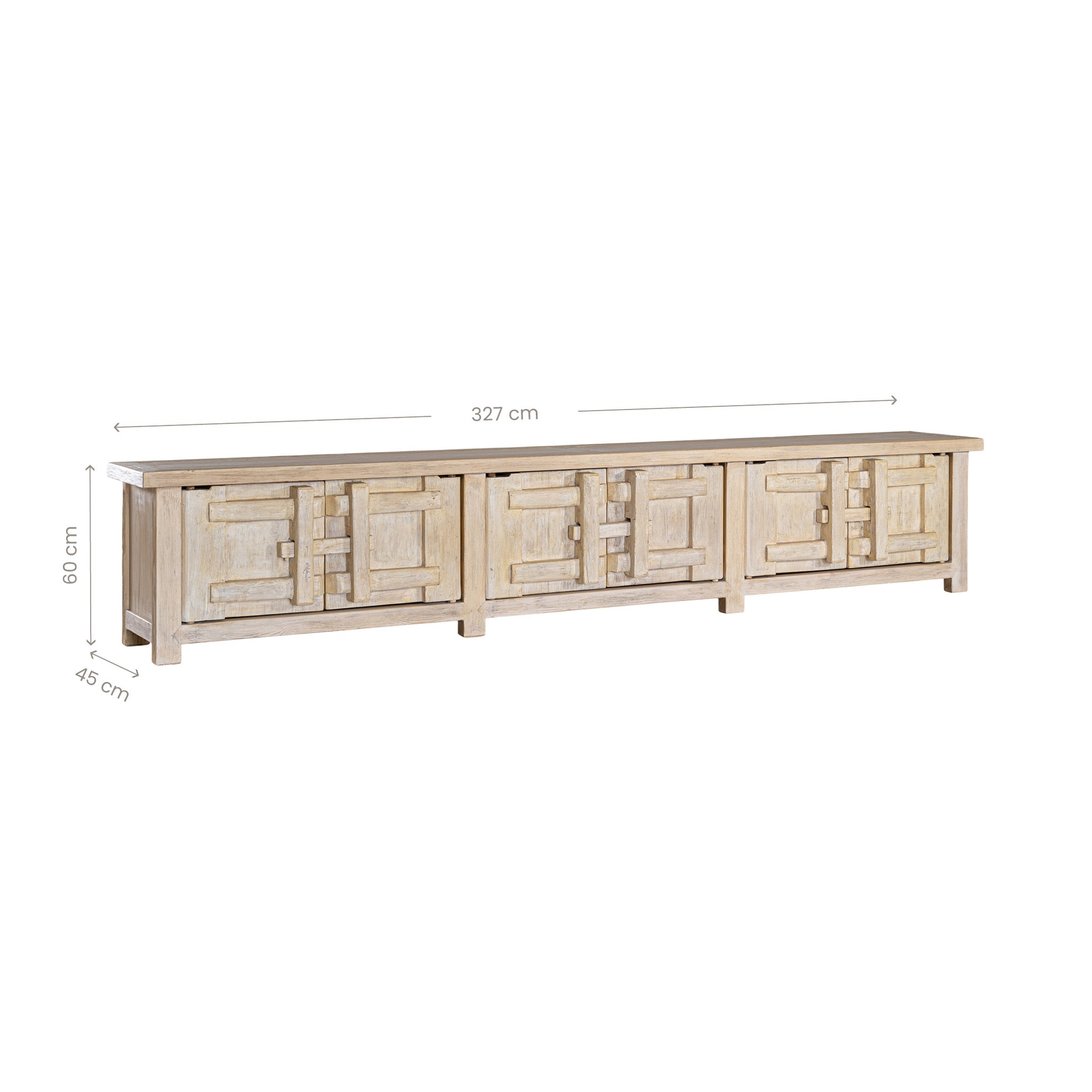 Bulu Entertainment Unit | Six Door | Blonde Uniqwa Collections