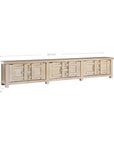Bulu Entertainment Unit | Six Door | Blonde Uniqwa Collections