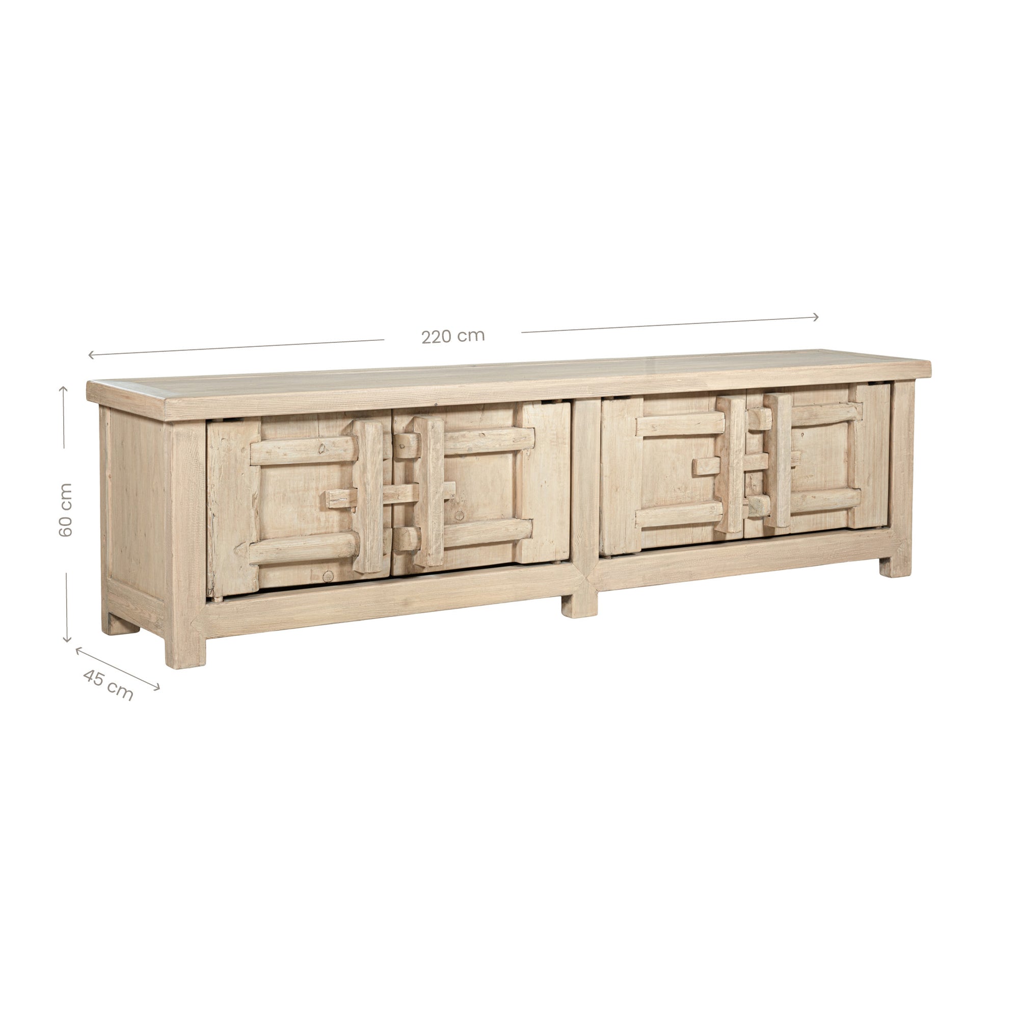 Bulu Entertainment Unit | Blonde | Four Door Uniqwa Collections