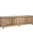 Bulu Elm Four Door Entertainment Unit | Natural Uniqwa Collections
